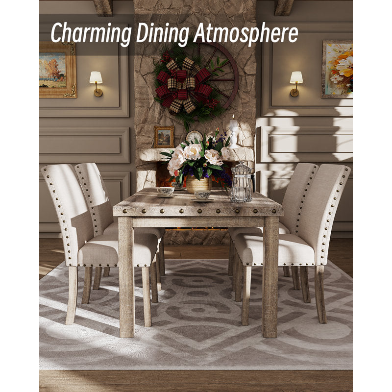 Premium 4 chair teak wood dining table set
