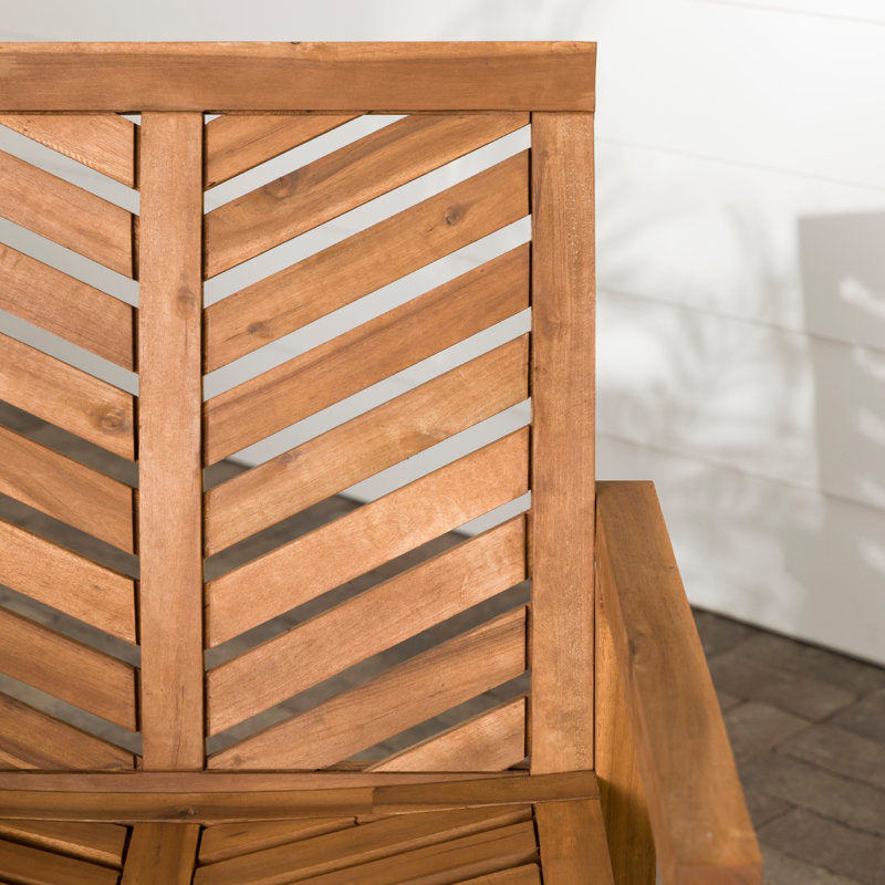 Weather resistant teak wood chairs