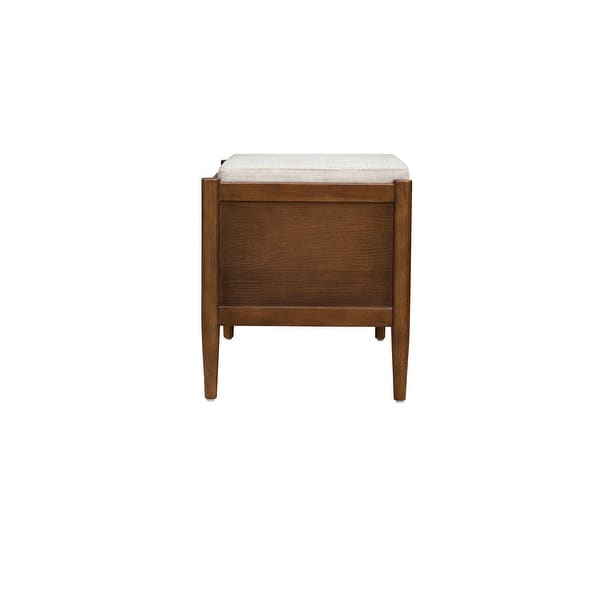 Minimalist teak wood bench for foyer and mudroom