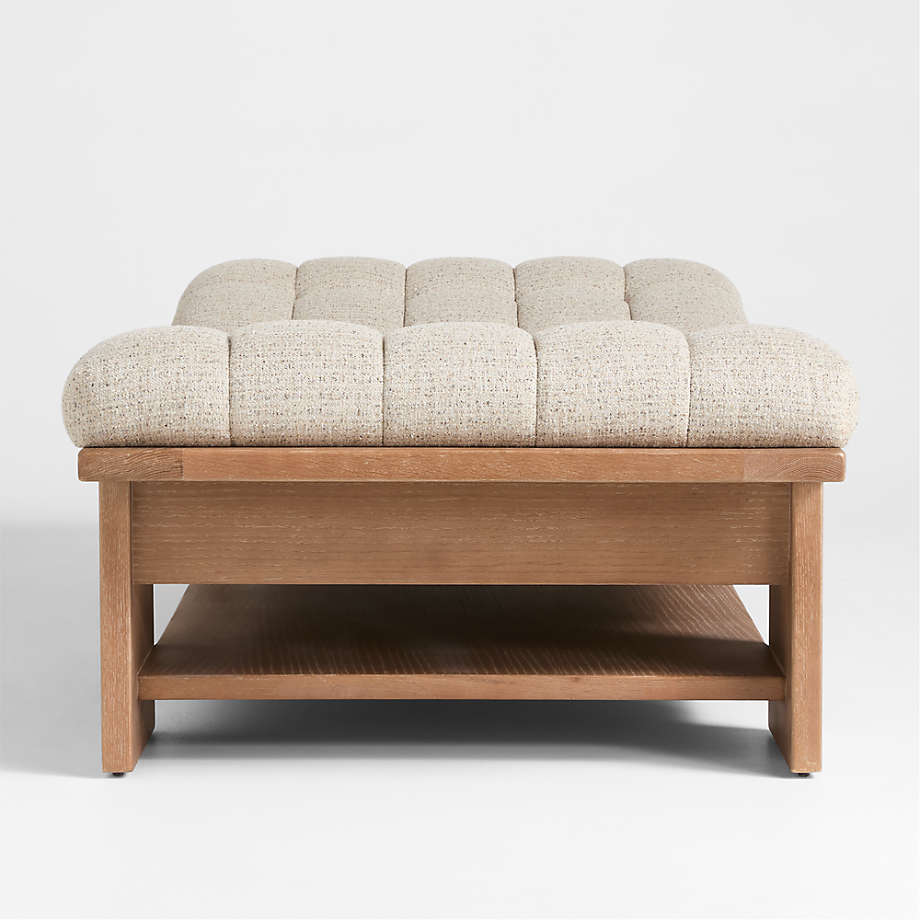 Elegant teak wood seating bench for bedroom