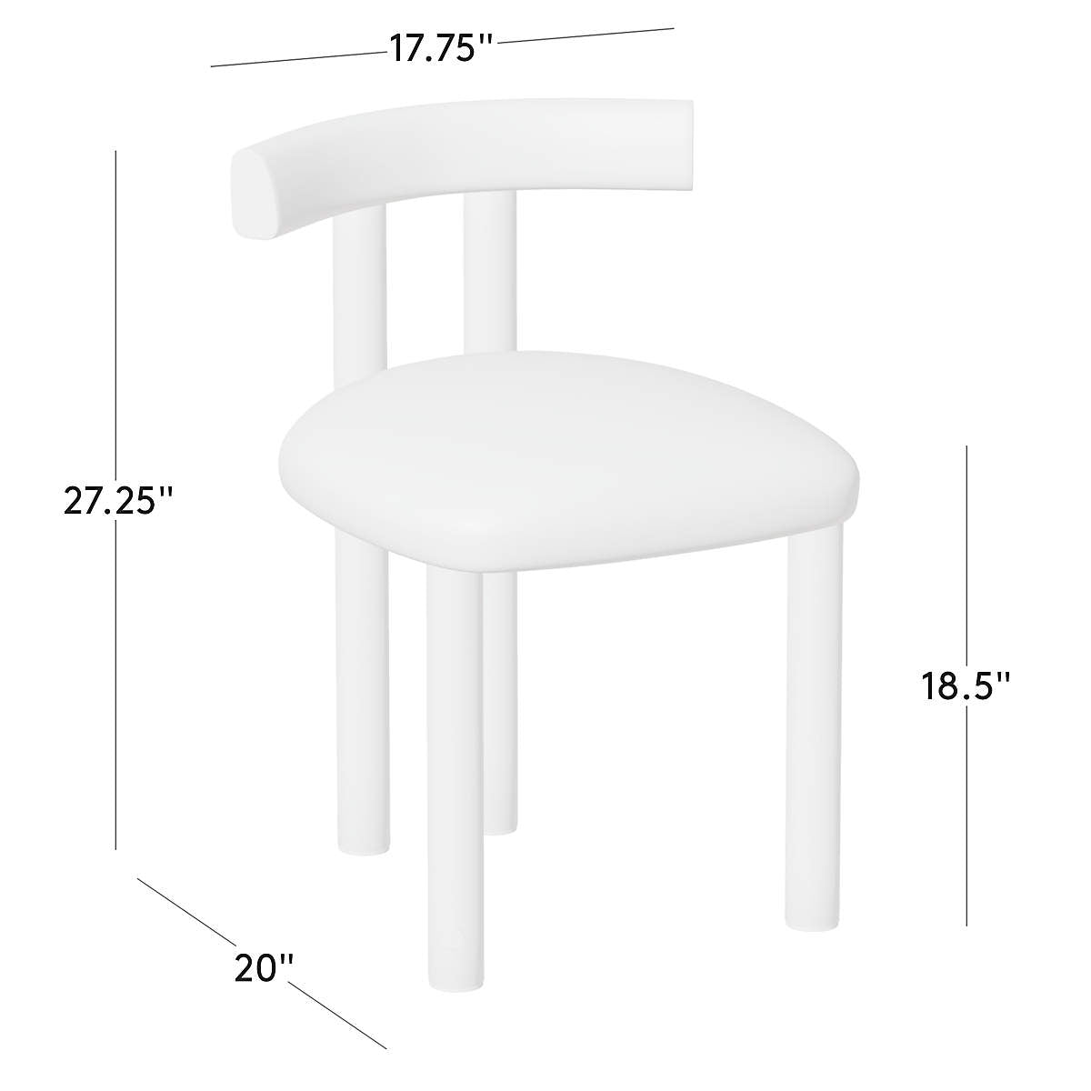 Solid teak wood accent chair with cushioned seat
