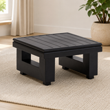 Solid teak wood black coffee table