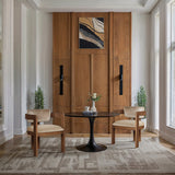 Premium teak wood accent chair for luxury interiors