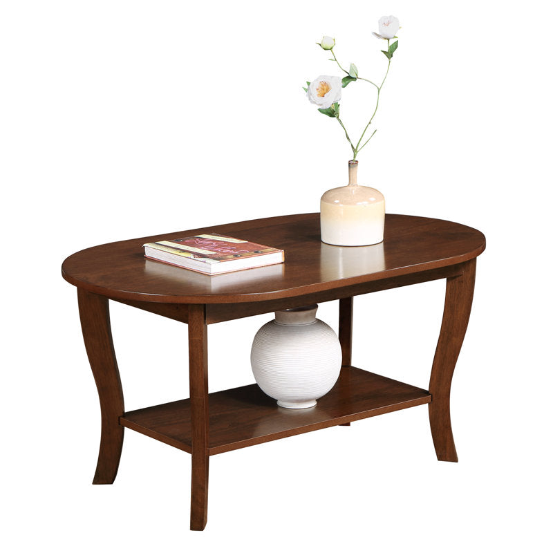 Dark walnut teak wood sofa table for living room décor