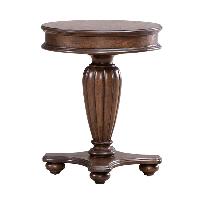 Classic wooden end table for living room décor