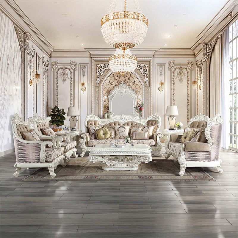 Premium Upholstered Royal Armchair in Solid Teak Wood