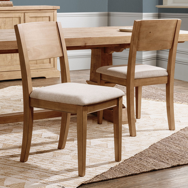 Natural teak wood dining furniture for contemporary home interiors