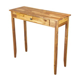 Elegant hallway table in solid teak wood