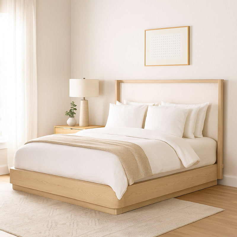 contemporary bedroom wooden bed design