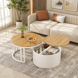 Modern nesting coffee table with storage