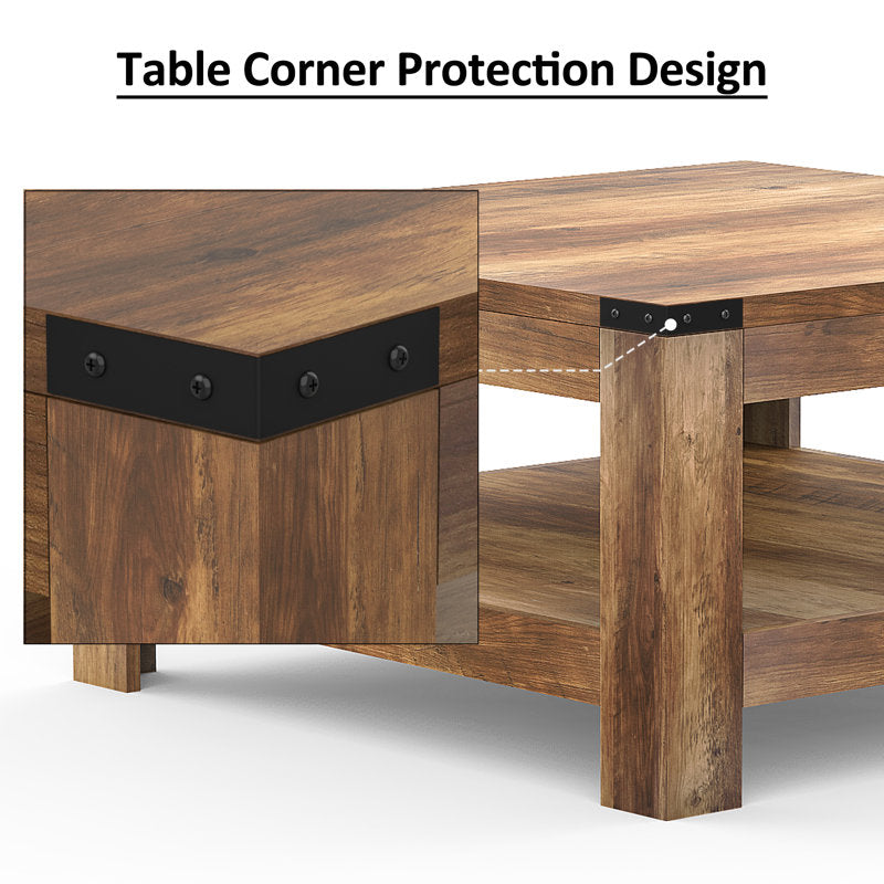 Durable teak wood coffee table for home