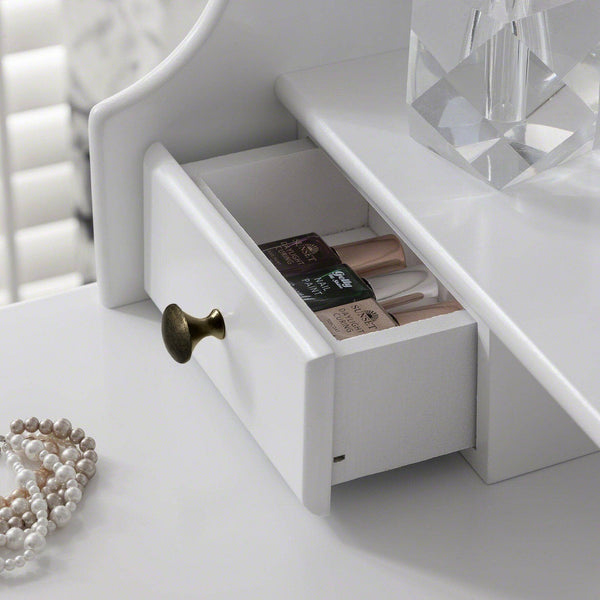 minimalist white vanity furniture