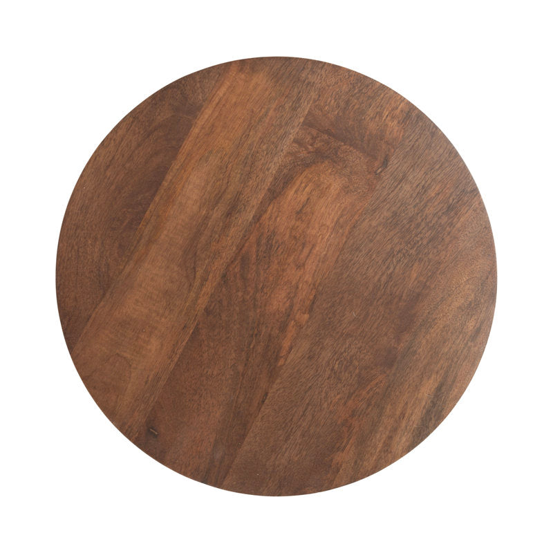 Modern round wooden table for bedroom