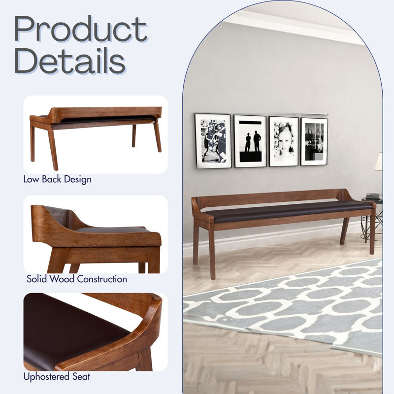 stylish teak bench for living room