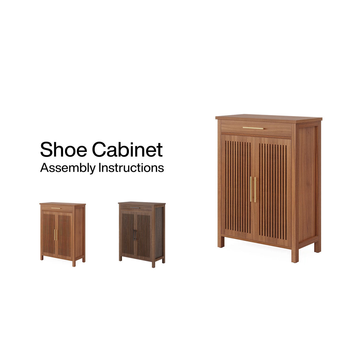 Sky Rise Decor solid teak shoe cabinet