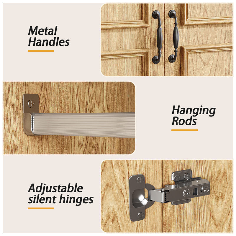 Luxury teak wooden wardrobe for home décor