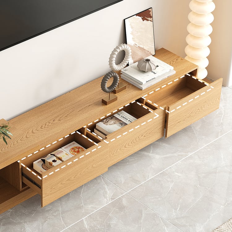 Scandinavian style teak TV cabinet furniture