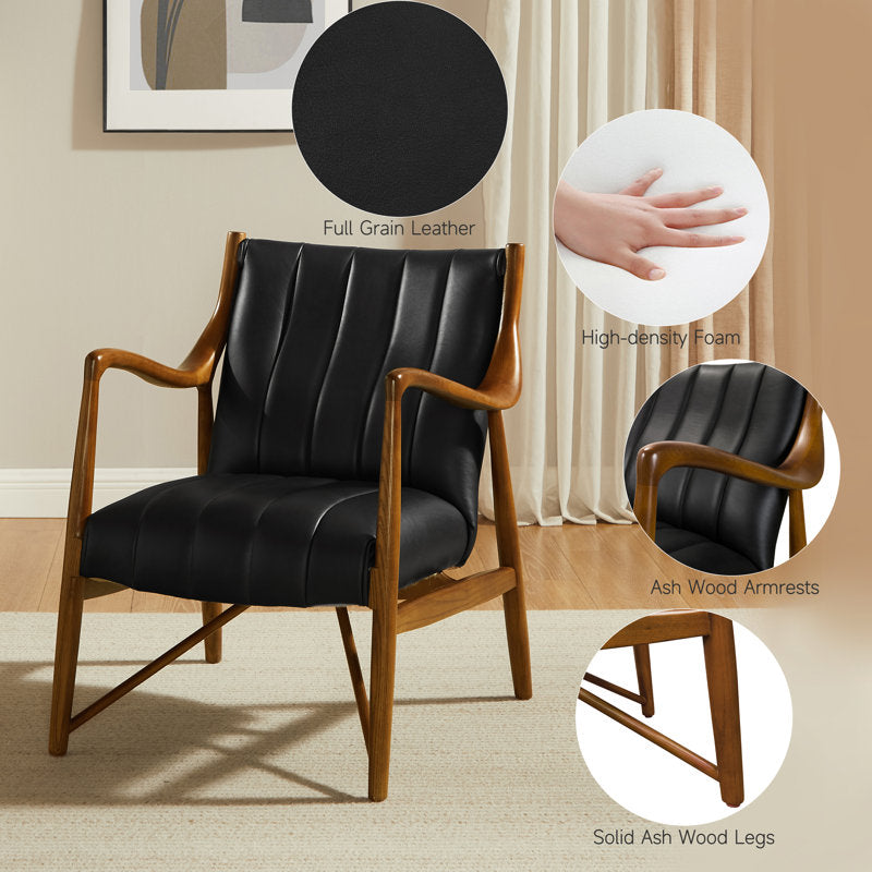 Comfortable teak wood occasional chair for home