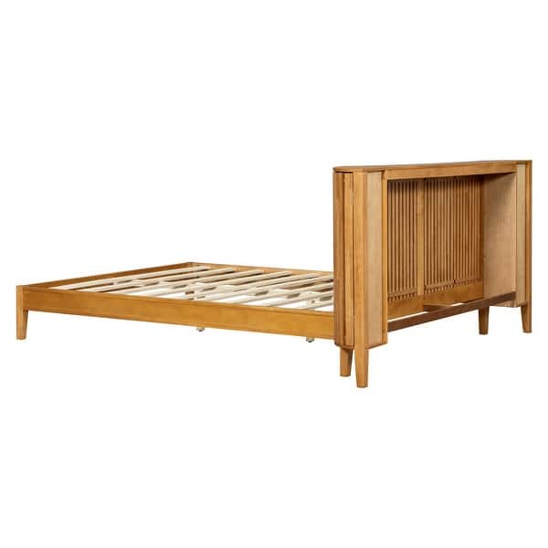 Modern bedroom teak wood furniture setup