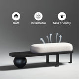Modern luxury teak wood bench for home décor