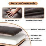 Elegant Bedroom Storage Bench with Rolled Arms