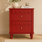 Compact teak wood bedside table for modern interiors