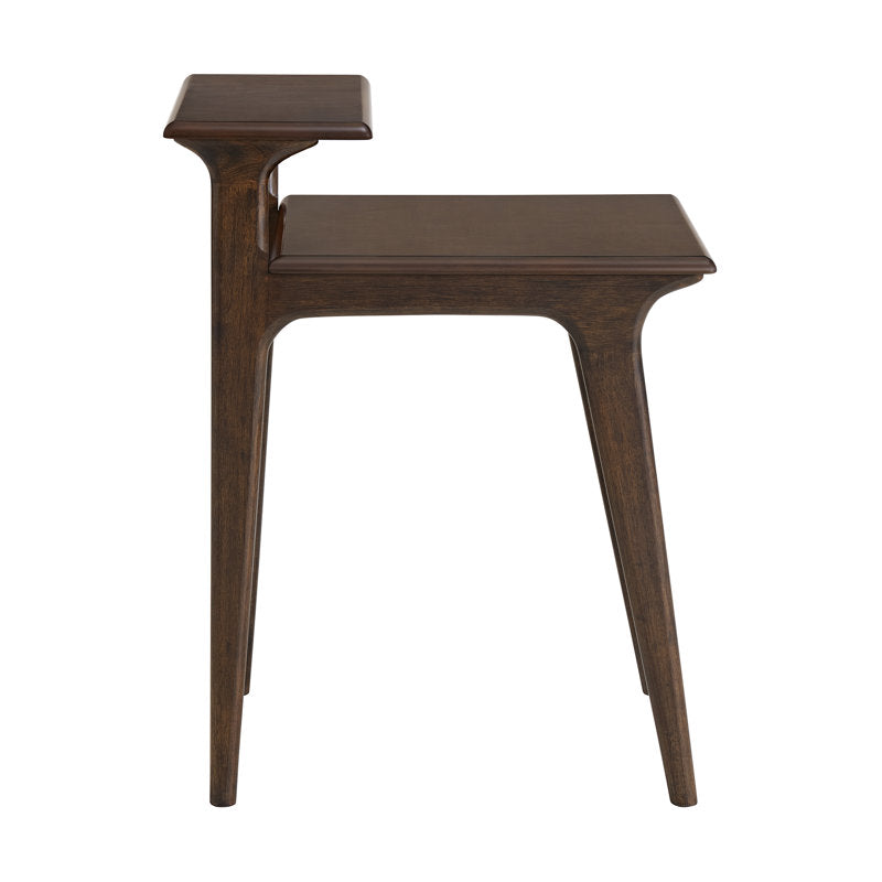 Minimalist teak wood accent table