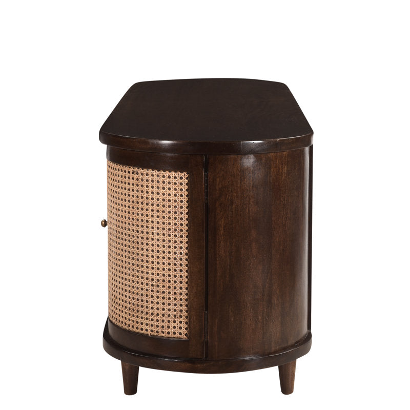 Luxury handcrafted teak wood buffet cabinet