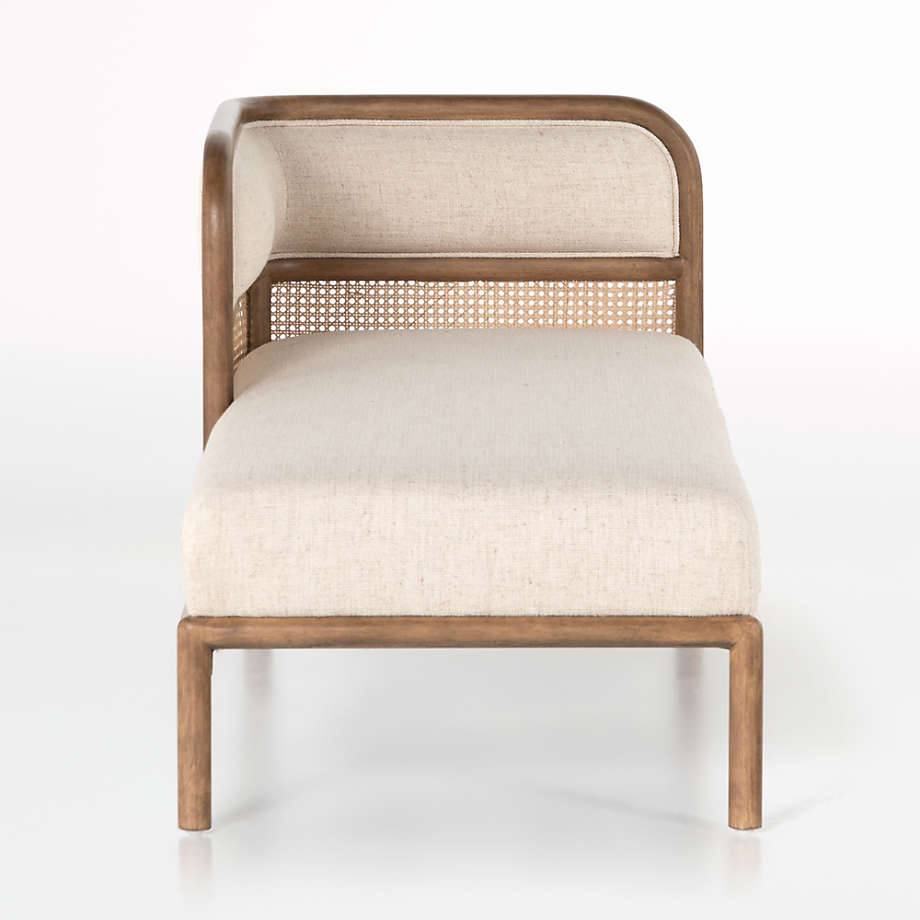 Premium cane and teak wood bench furniture