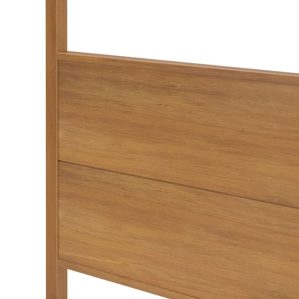 Handcrafted teak wood four poster bed