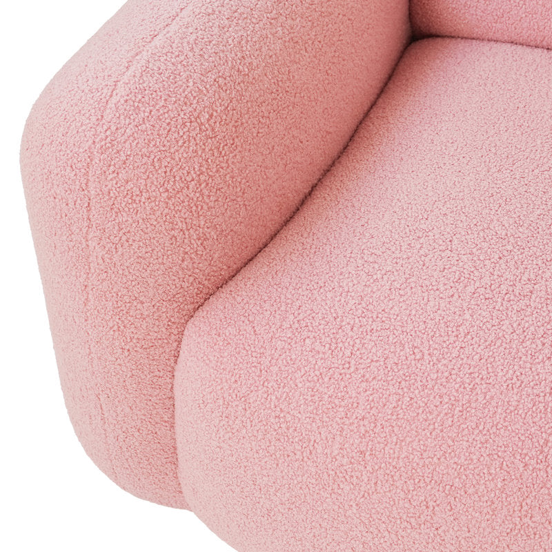 Elegant soft pink sofa for living room