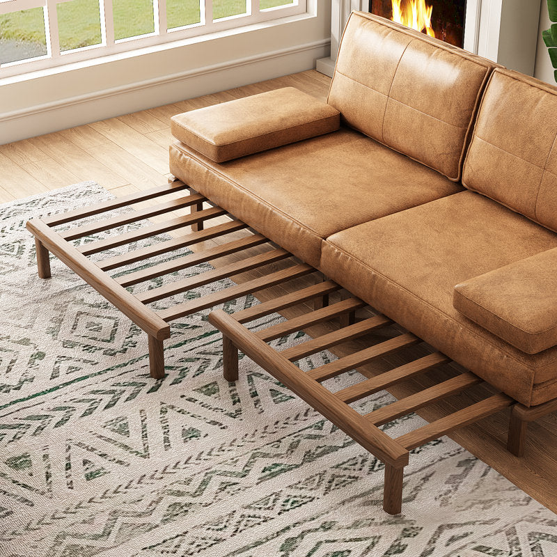 Designer teak wood sofa cum bed by Sky Rise Decor