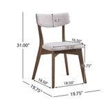 4 seater wooden dining table with chairs