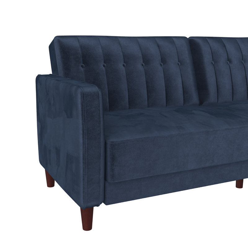 Premium three seater velvet sofa modern design