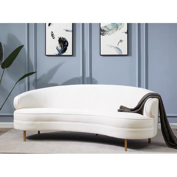 Premium upholstered curved sofa for modern homes