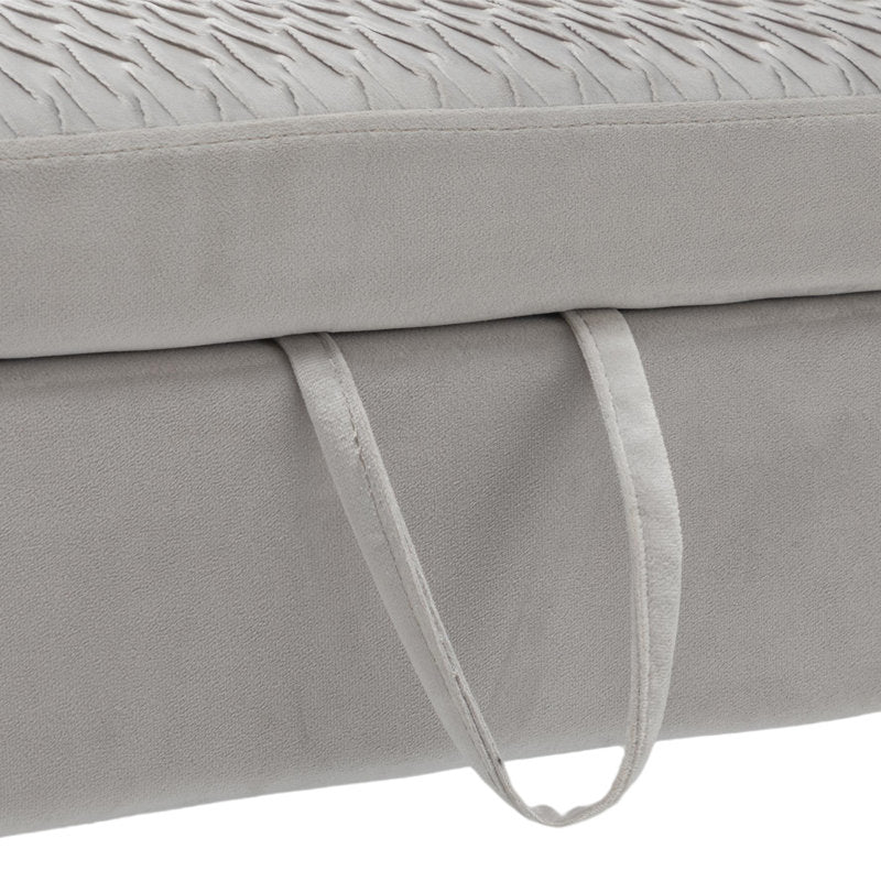 Contemporary upholstered bench for bedroom decor