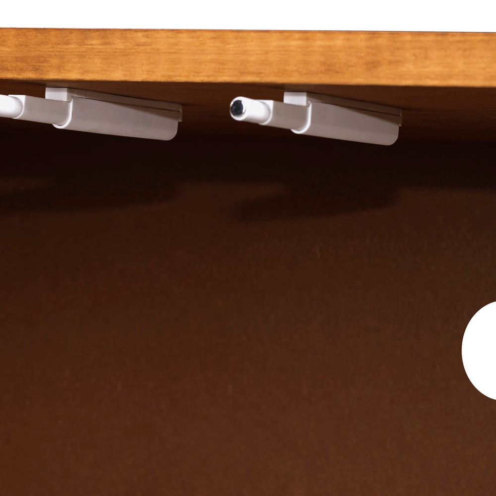 Modern handcrafted teak wood storage unit