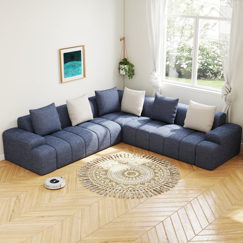 Spacious family sectional sofa with modern design