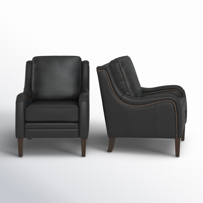 Premium teak wood lounge chair with padded arms