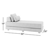 Luxury beige chaise lounge by Sky Rise Decor
