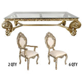 Classic luxury dining table for modern villa