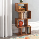 Solid teak wood display rack for living room décor