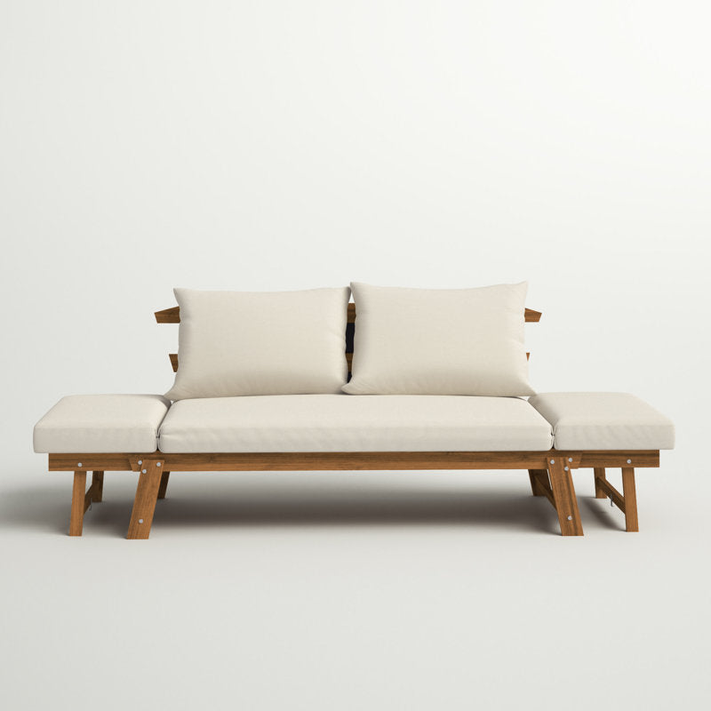 Luxury teak wood garden sofa