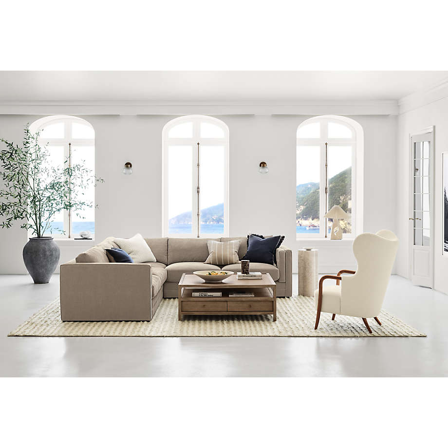 Premium wingback armchair for living room décor