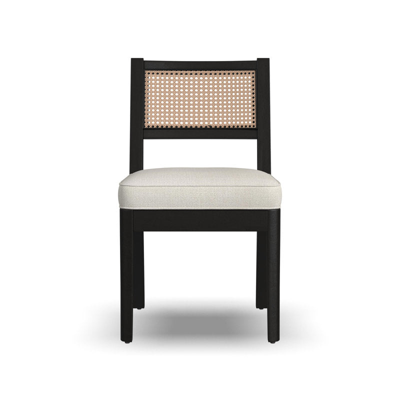 Modern farmhouse teak dining table and chair set