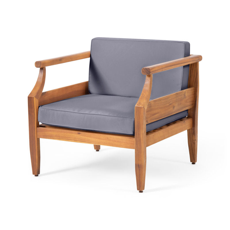 minimalist teak wood sofa set design
