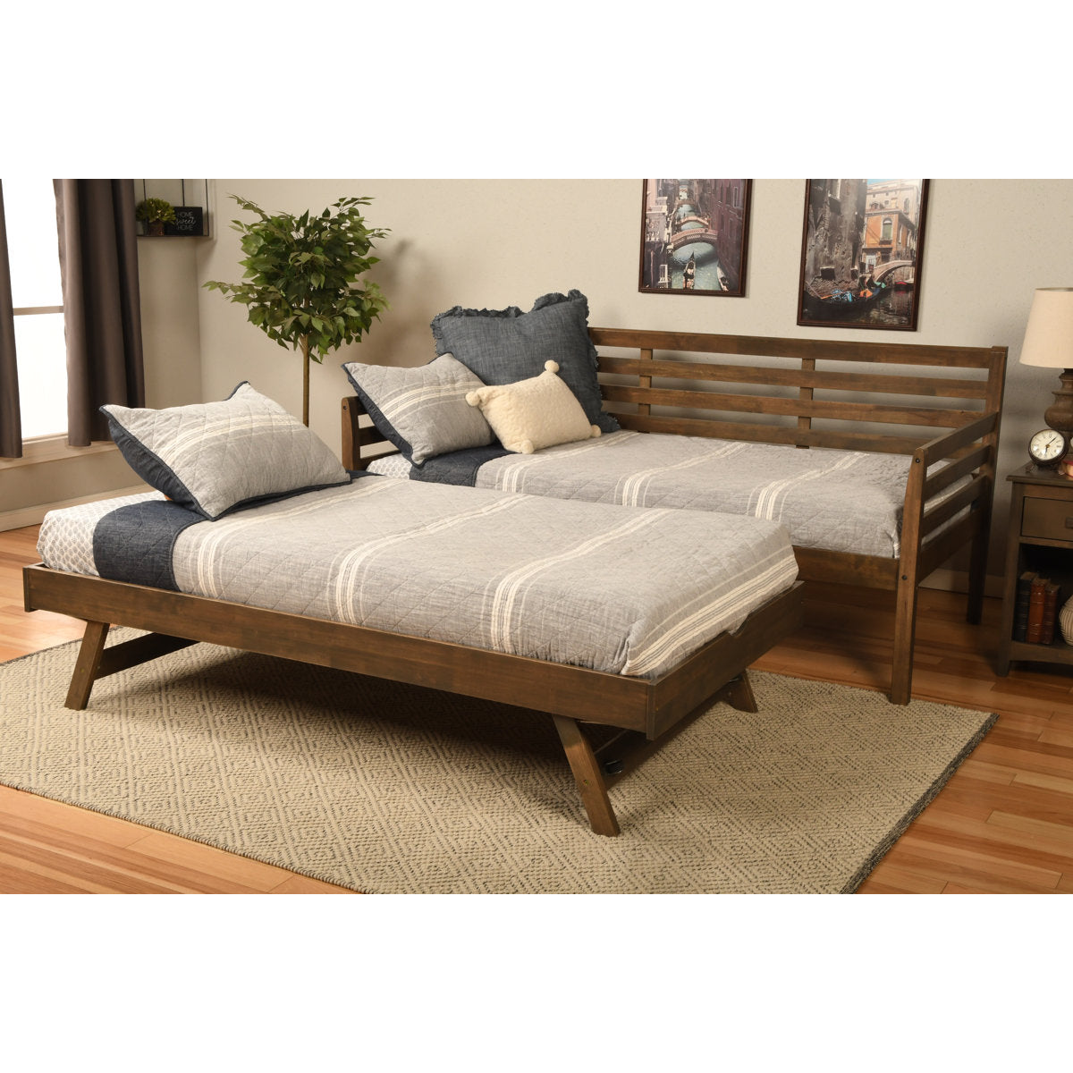 Premium teak wood lounge sofa for living room