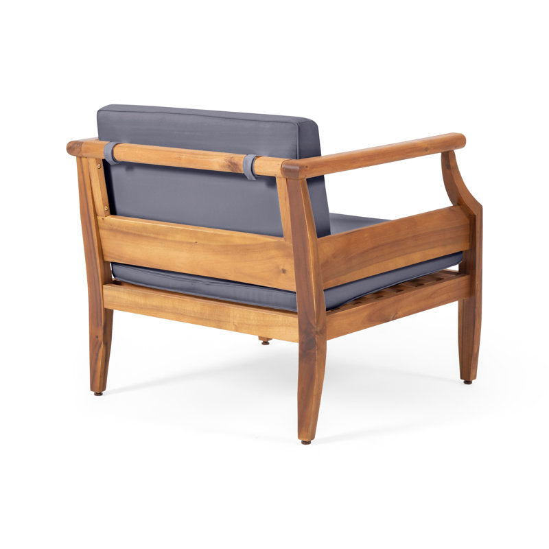 Premium Teak Wood Sofa Set – Solid Wood Living Room Sofa 2+1+1 Seater +1 Center table