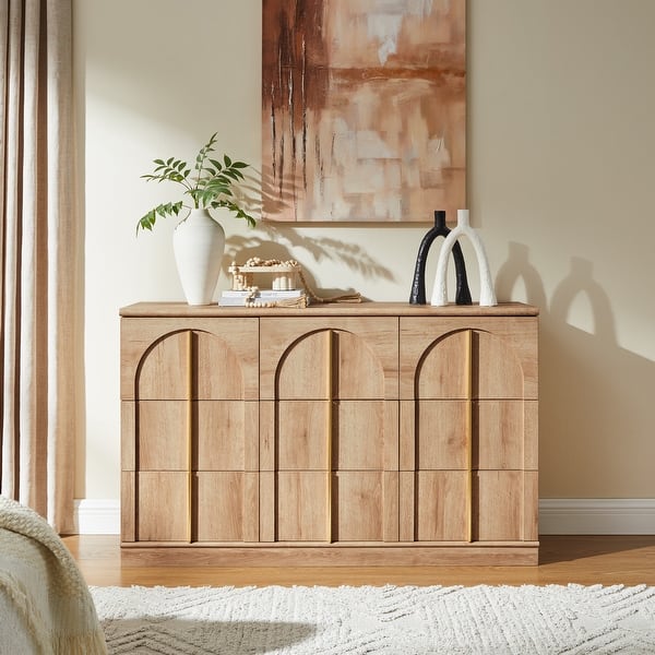Luxury teak wood sideboard for living room