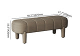 Solid teak wood seating bench with fabric cushion